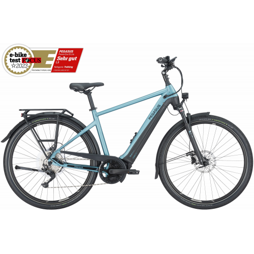 Pegasus Premio Evo 10 Lite (750 Wh), 10 Gang Kettenschaltung, Herrenfahrrad, Diamant, Modell 2024, 28 Zoll 60 cm summit lake blue