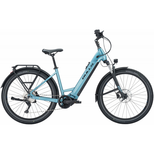 BULLS Iconic EVO 1 27,5 (750 Wh), 10 Gang Kettenschaltung, Damenfahrrad, Wave, Modell 2024, 27,5 Zoll 48 cm summit lake blue matt / summit lake blue