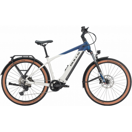 BULLS Iconic EVO 3 27,5 (750 Wh), 11 Gang Kettenschaltung, Herrenfahrrad, Diamant, Modell 2024, 27,5 Zoll 48 cm indigo blue matt / light grey matt