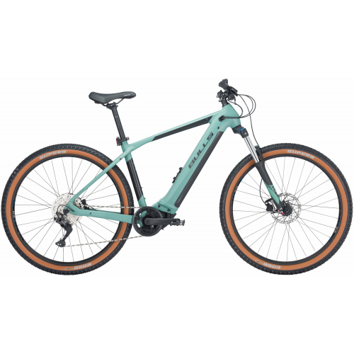 BULLS Copperhead EVO 1 29 (750 Wh), 10 Gang Kettenschaltung, Herrenfahrrad, Diamant, Modell 2024, 29 Zoll 44 cm light emerald matt