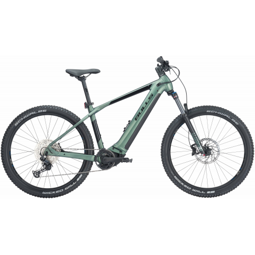 BULLS Copperhead EVO 3 29 (750 Wh), 12 Gang Kettenschaltung, Herrenfahrrad, Diamant, Modell 2024, 29 Zoll 54 cm emerald green matt