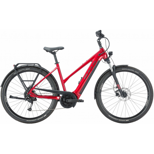 BULLS Allground EVO (750 Wh), 9 Gang Kettenschaltung, Damenfahrrad, Trapez, Modell 2024, 29 Zoll 55 cm hyper red