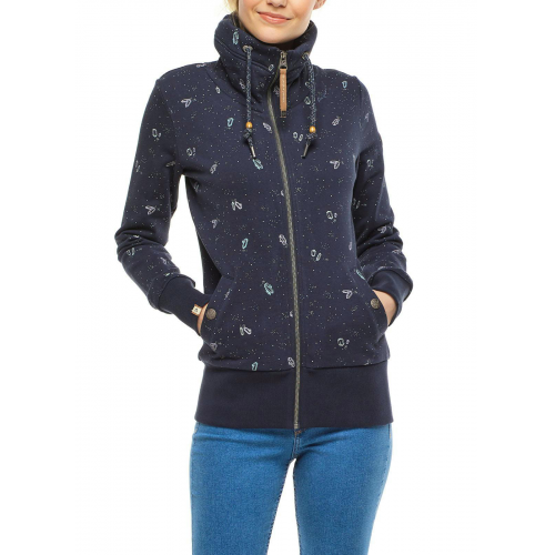 Ragwear Sweatjacke Rylie Crystal Organic navy