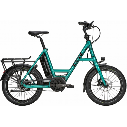 i:SY E5 ZR F (545 Wh), 5 Gang Nabenschaltung, Unisexfahrrad, Kompakt, Modell 2023, 20 Zoll 47 cm opal green