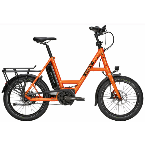 i:SY E5 ZR F CX (545 Wh), 5 Gang Nabenschaltung, Unisexfahrrad, Kompakt, Modell 2023, 20 Zoll 47 cm happy orange