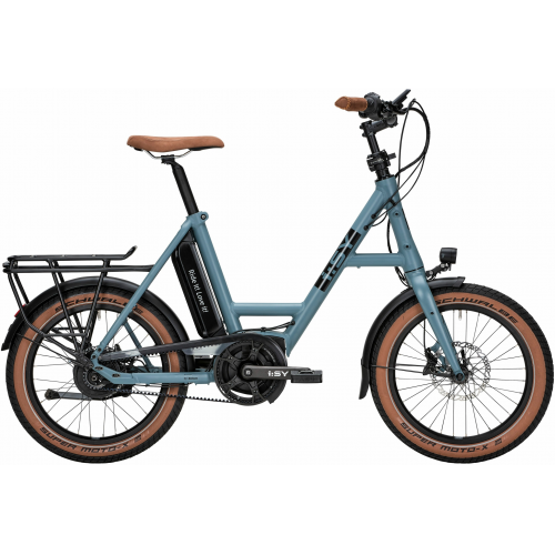 i:SY N3.8 ZR B (545 Wh), stufenlose Nabenschaltung, Unisexfahrrad, Kompakt, Modell 2023, 20 Zoll 47 cm urban blue