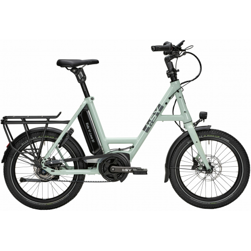 i:SY E5 ZR RT Comfort (545 Wh), 5 Gang Nabenschaltung, Unisexfahrrad, Kompakt, Modell 2023, 20 Zoll 47 cm mint green