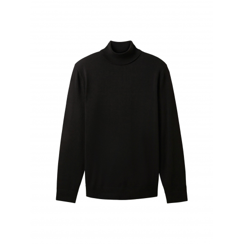 Tom Tailor Rollkragenpullover Basic black