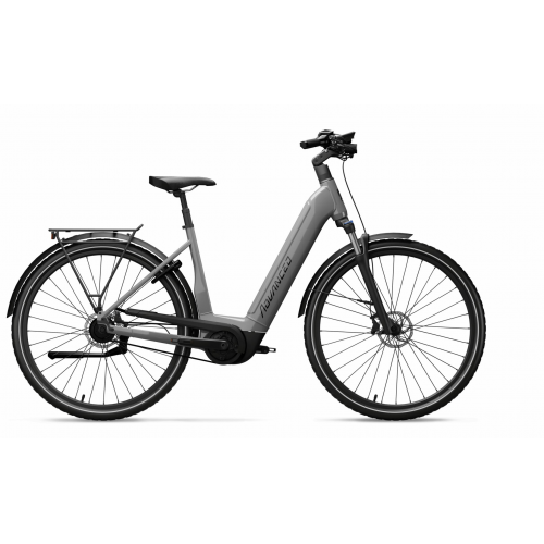 ADVANCED TOUR Pro Wave (625 Wh), 10 Gang Kettenschaltung, Damenfahrrad, Wave, Modell 2023, 28 Zoll 45 cm Stone Grey