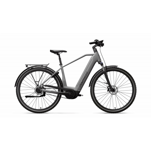 ADVANCED TOUR Pro Diamant (625 Wh), 10 Gang Kettenschaltung, Herrenfahrrad, Diamant, Modell 2023, 28 Zoll 55 cm Stone Grey