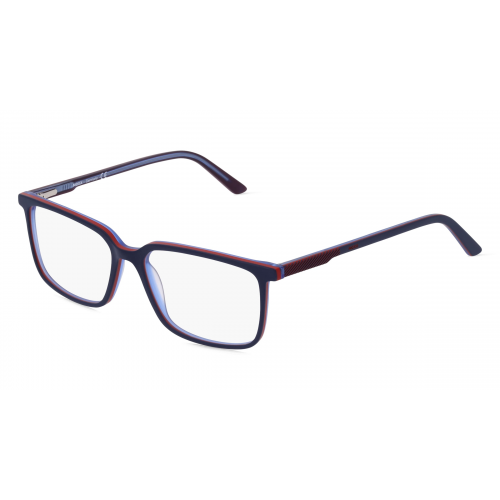 Mexx 2562 Herren-Brille inkl. Gläser Vollrand Eckig Kunststoff-Gestell 55mm/16mm/145mm, blau