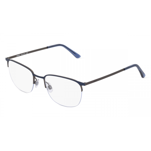 Mexx 2787 Herren-Brille inkl. Gläser Vollrand Eckig Metall-Gestell 54mm/20mm/145mm, blau