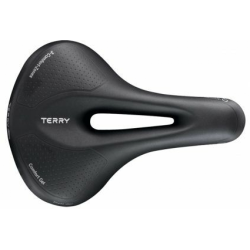 Terry Fisio Gel Max schwarz, Damen-Sattel schwarz