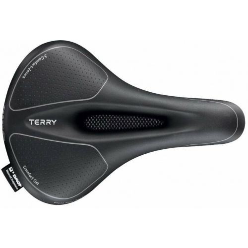 Terry Fisio Flex Gel Max Gel, Herren-Sattel schwarz