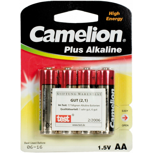 Camelion Alkaline Mignon AA LR06 4Stück rot