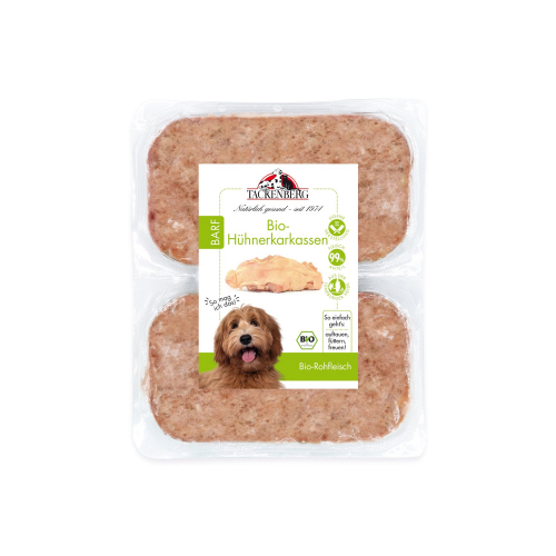 Bio BARF Hühnerkarkassen für Hunde & Katzen  - 500 g - Premiumqualität von Tackenberg