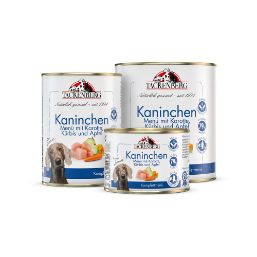 Premium Nassfutter Kaninchen mit Gemüse  - 200 g - Premiumqualität von Tackenberg