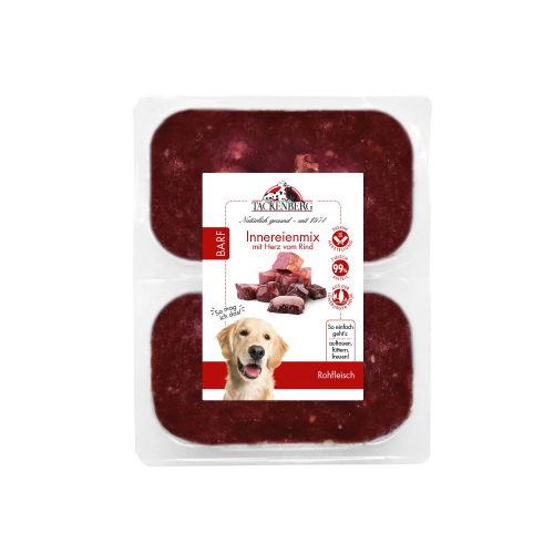 BARF Innereien (Rind) für Hunde & Katzen  - 28 x 500 g - Premiumqualität von Tackenberg