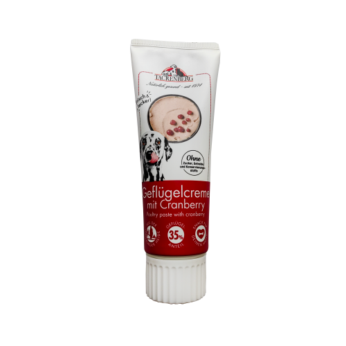 Geflügelcreme mit Cranberry in der Tube | Online bei Tackenberg - 75 g - Premiumqualität von Tackenberg