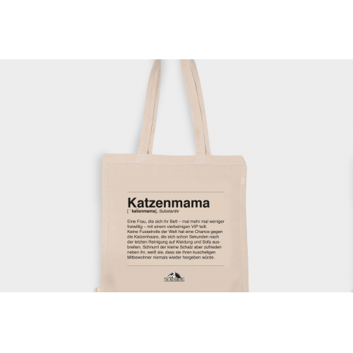 Jutebeutel für Katzenmamas - Tragetasche  - 1 Stk. - Premiumqualität von Tackenberg