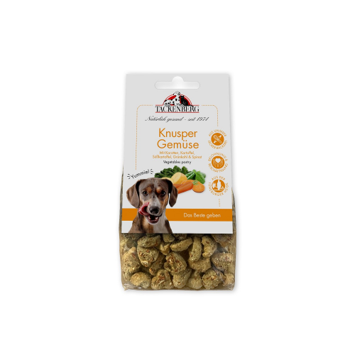 Vegetarisches Hundegebäck mit gesundem Gartengemüse - 125g - Premiumqualität von Tackenberg