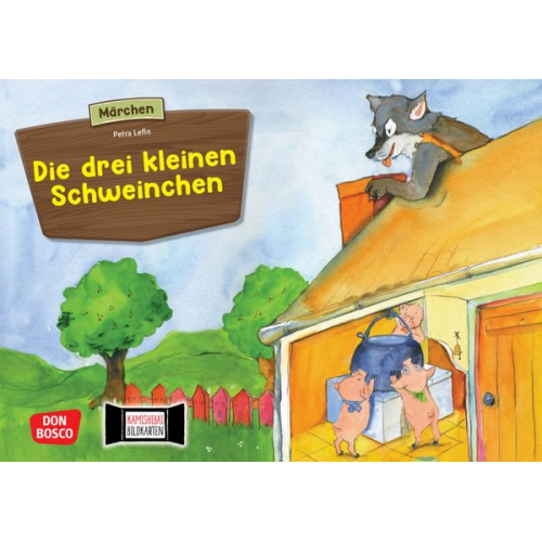 Die drei kleinen Schweinchen. Kamishibai Bildkartenset.