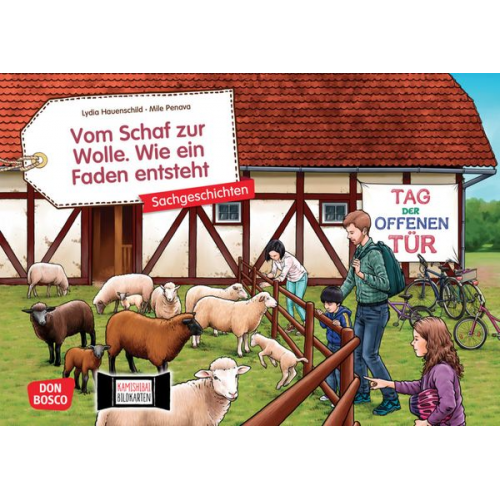 Lydia Hauenschild - Vom Schaf zur Wolle. Wie ein Faden entsteht. Kamishibai Bildkartenset.