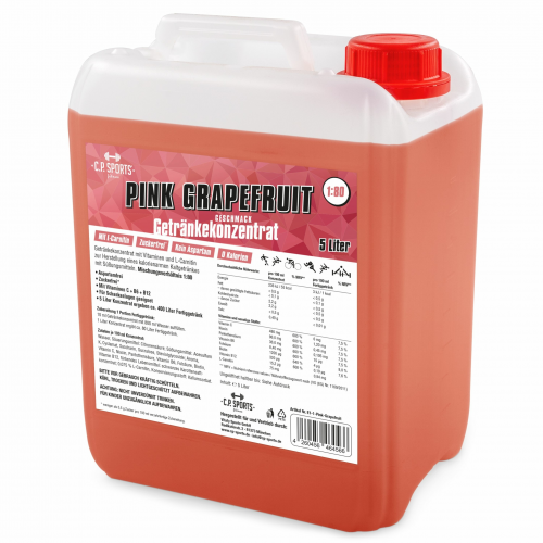 Getränkekonzentrat 5 Liter Pink-Grapefruit