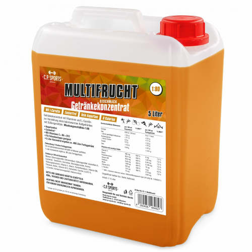 Getränkekonzentrat 5 Liter Multifrucht