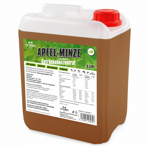 Getränkekonzentrat 5 Liter Apfel-Minze