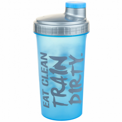 C.P. SPORTS Eiweiß Shaker 700ml neonblau - Eat Clean Train Dirty