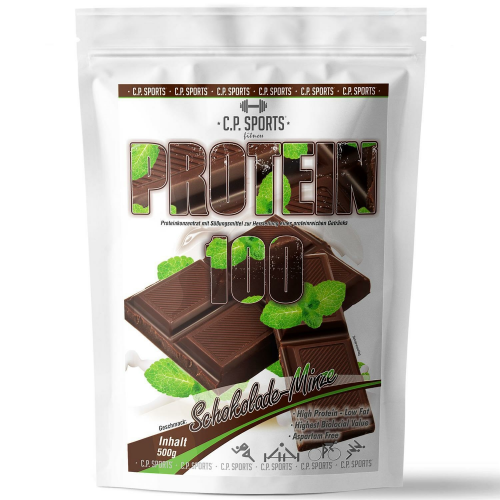 Protein 100 - 500g Schokolade-Minze