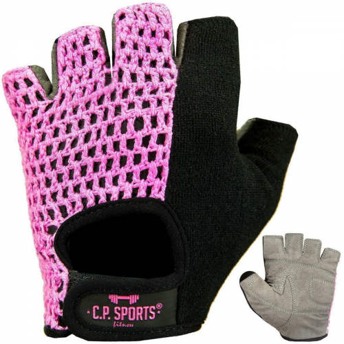 Fitness Handschuh Komfort neonpink S/7 = 16-18cm