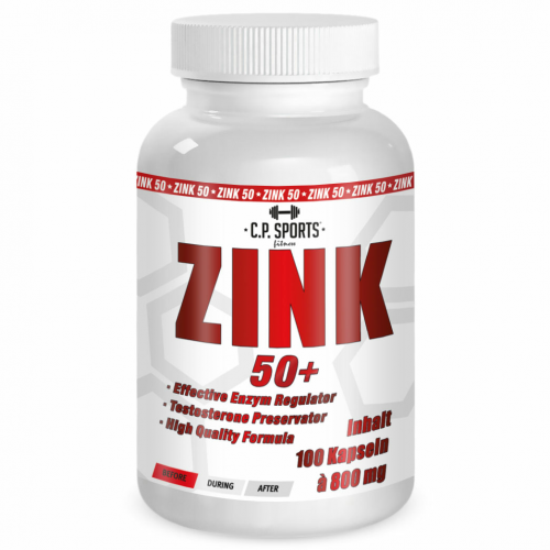 Zink 50+ - 100 Kapseln - 50mg Zink