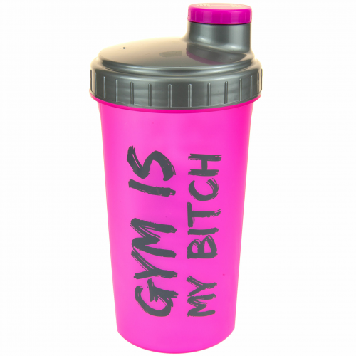 C.P. SPORTS Eiweiß Shaker 700ml neonpink - gym is my bitch