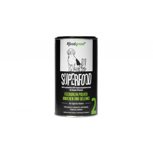 Superfood Pulver Knochen & Gelenke für Hunde & Katzen - 200 g - Premiumqualität von Feedgreen