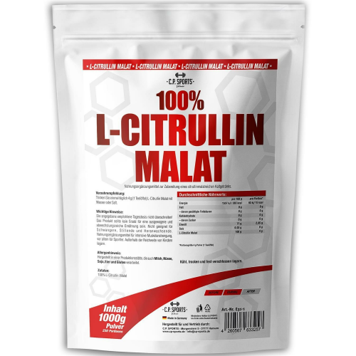 100% L-Citrullin Malat 1000g Beutel