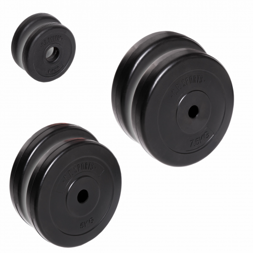 Hantelscheiben Set 3 - 30/31mm - 26kg 2 x 0,5 kg, 2 x 5 kg, 2 x 7,5