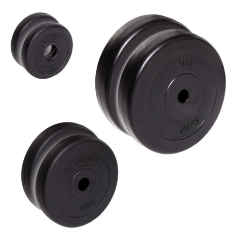 Hantelscheiben Set 4 - 30/31mm - 26kg 2 x 0,5 kg, 2x 2,5 kg, 2 x 10 kg