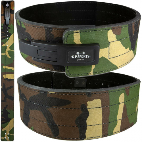 Profi-Powerlifting-Gürtel - Camouflage grün XS = 50 - 75cm