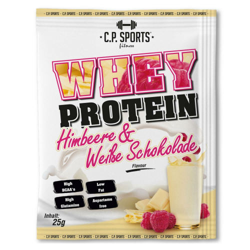 Whey Protein - 25g Beutel Himbeere &amp; Weisse Schokolade