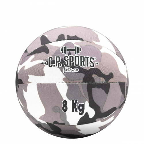 Medizinball Camouflage Weiß 8kg