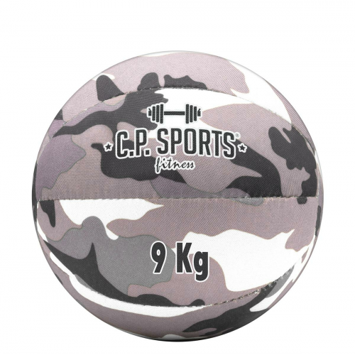 Medizinball Camouflage Weiß 9kg