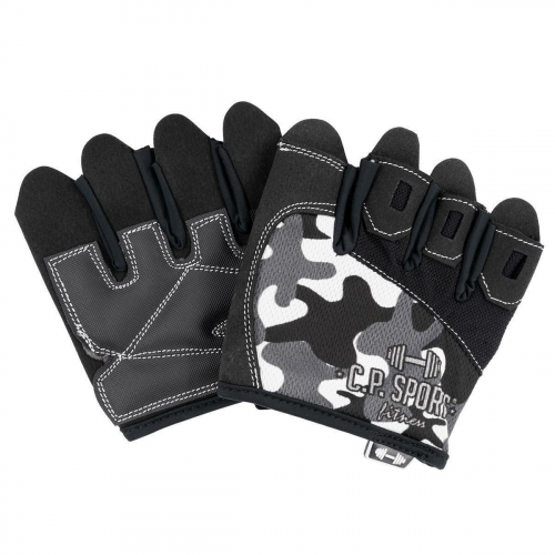 C.P. SPORTS Grip Glove Camo-Weiss S/7 = 16-18cm