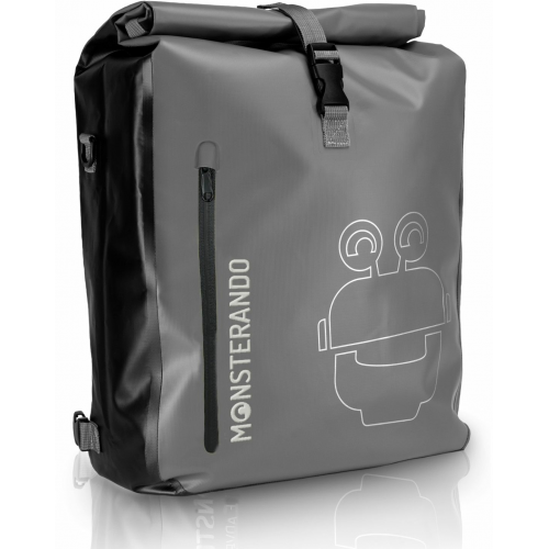 Monsterando Fahrradtasche 3in1 Bike Bag grau