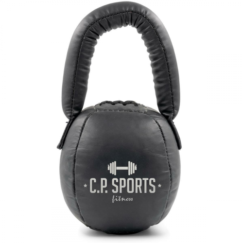 Leder Kettlebell Schwarz 1 kg