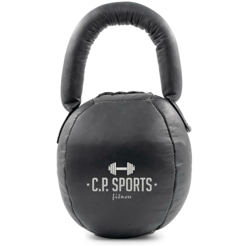 Leder Kettlebell Schwarz 3 kg