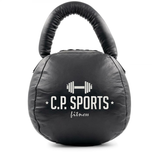 Leder Kettlebell Schwarz 4 kg