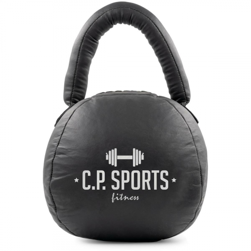 Leder Kettlebell Schwarz 8 kg