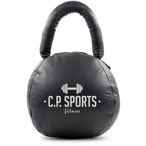 Leder Kettlebell Schwarz 9 kg